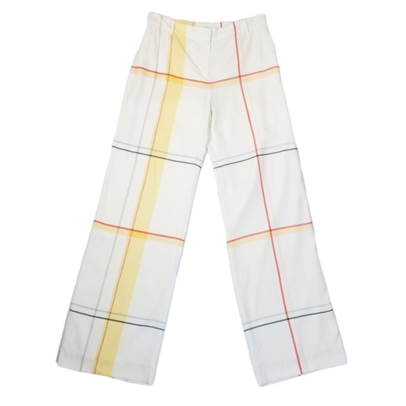 Equipment Femme Arwen Multi-Color Stripe Silk Wide Leg Trousers Size 2 NWT - Picture 5 of 14
